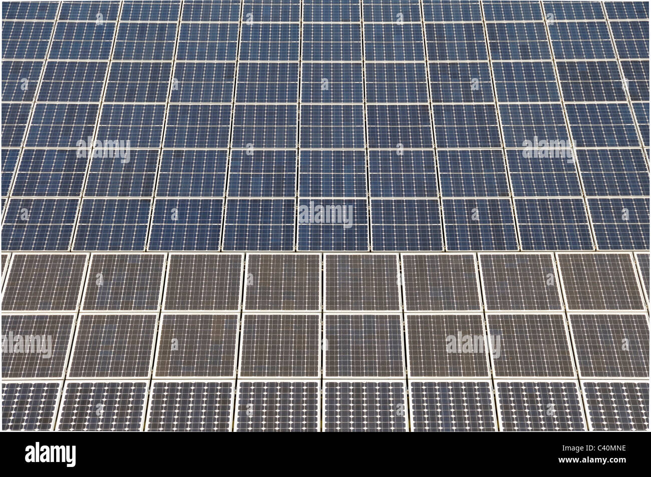 Roof, electricity, power production, energy source, energy supply, photovoltaic, complex, modules, solar arrangement, solar ener Stock Photo