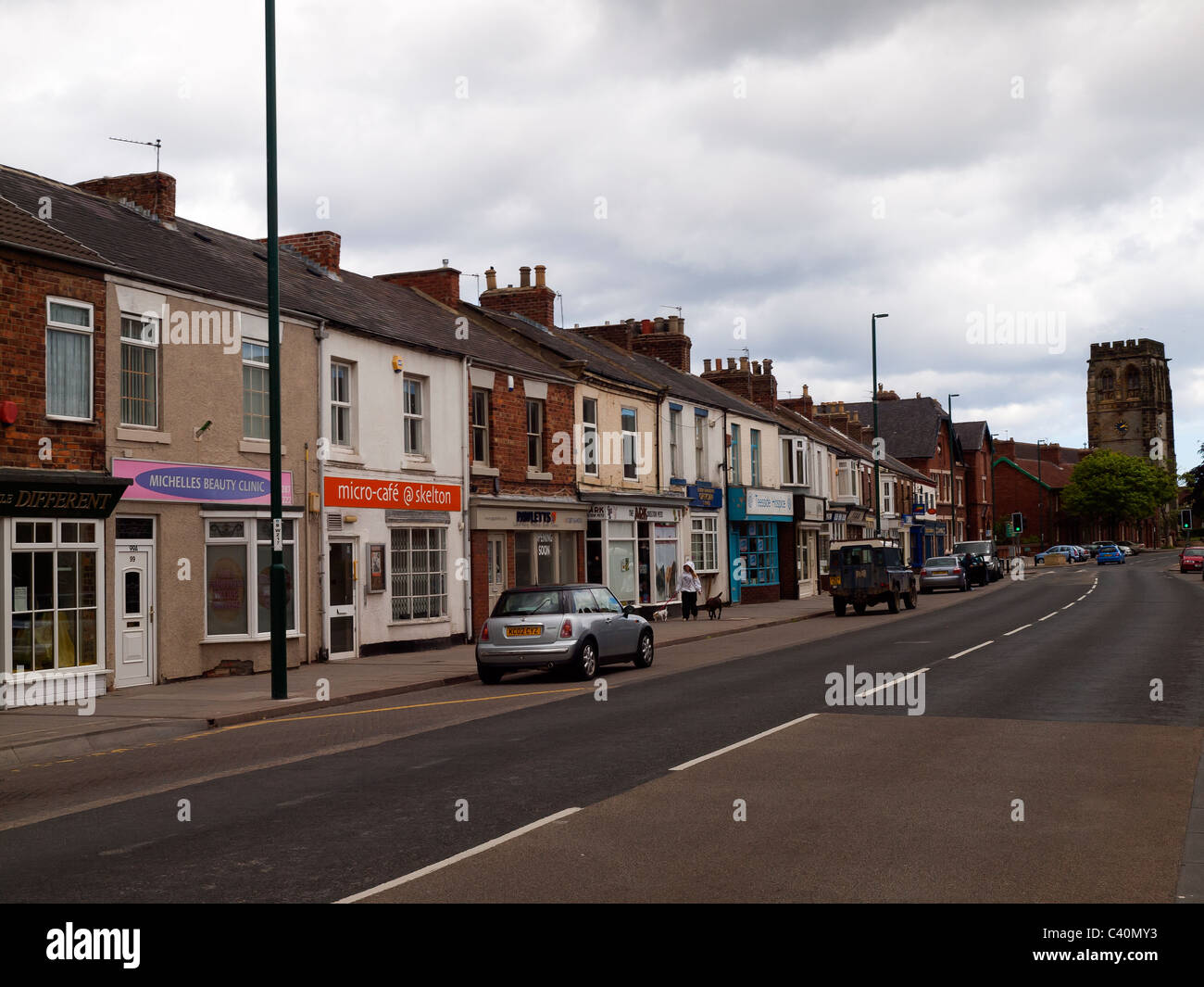 High Street Skelton in Cleveland England Stock Photo Alamy
