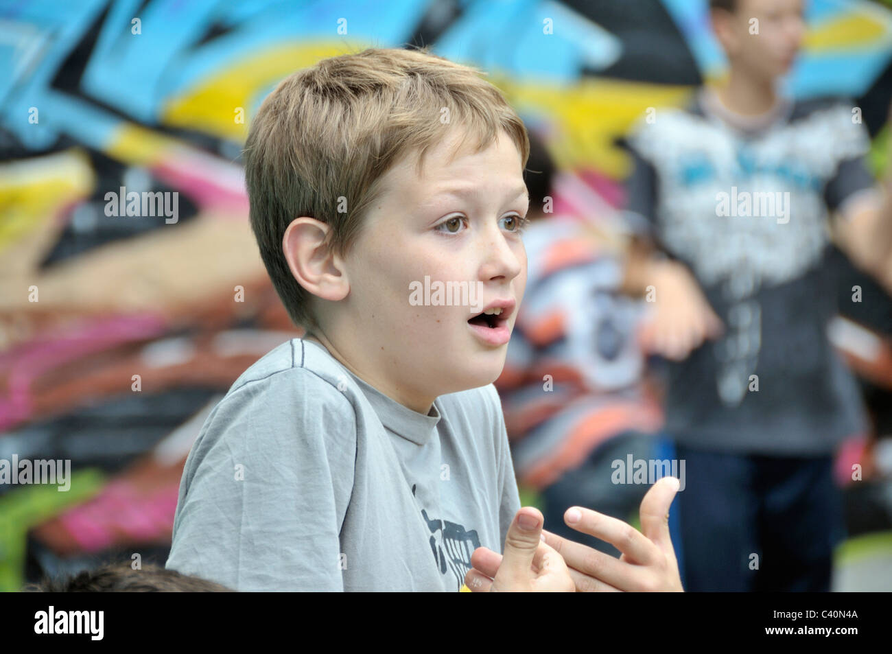 Place Bolz, boy, Germany, Europe, European, young, Jungs, kid, child, Cologne, person, model released, person, ten-year-old Stock Photo