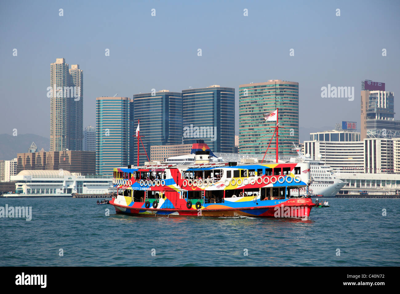 Star Ferry, Victoria Harbor, Kowloon, Hong Kong, China Stock Photo Alamy