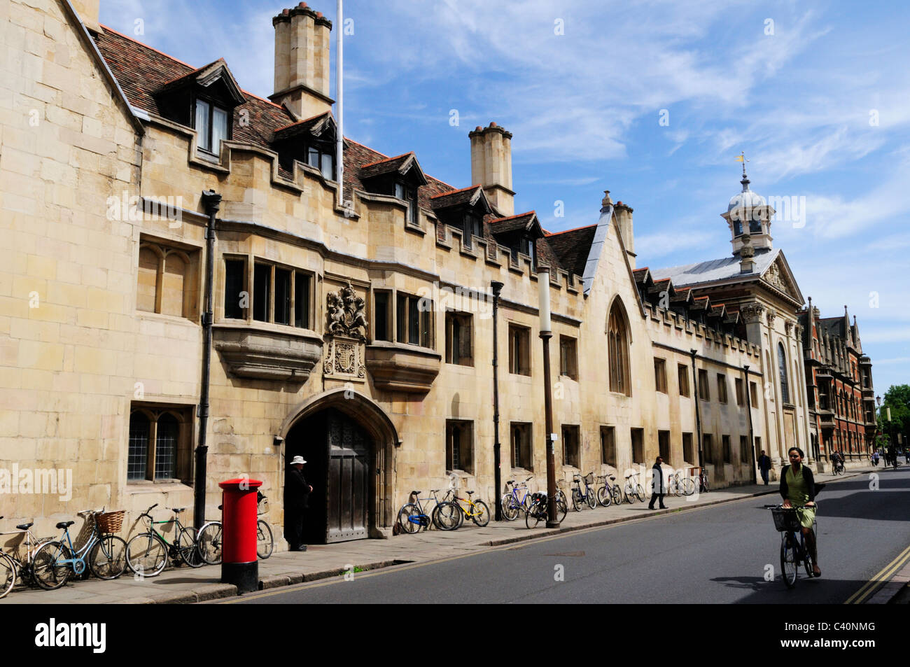 Pembroke College, Trumpington Street, Cambridge, England, UK Stock