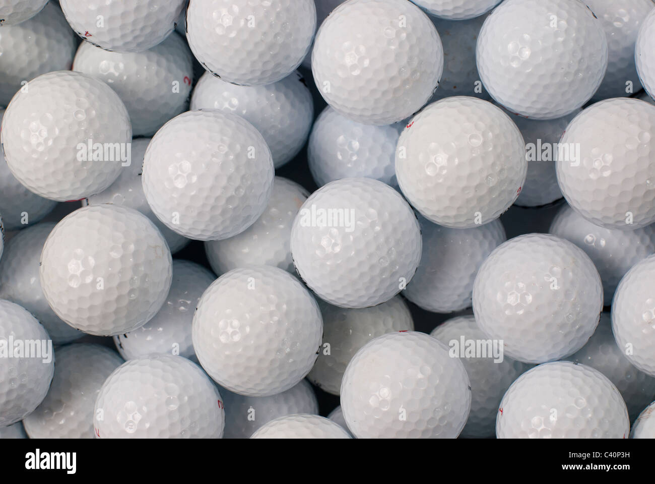 golf balls - no names, logos or brands Stock Photo