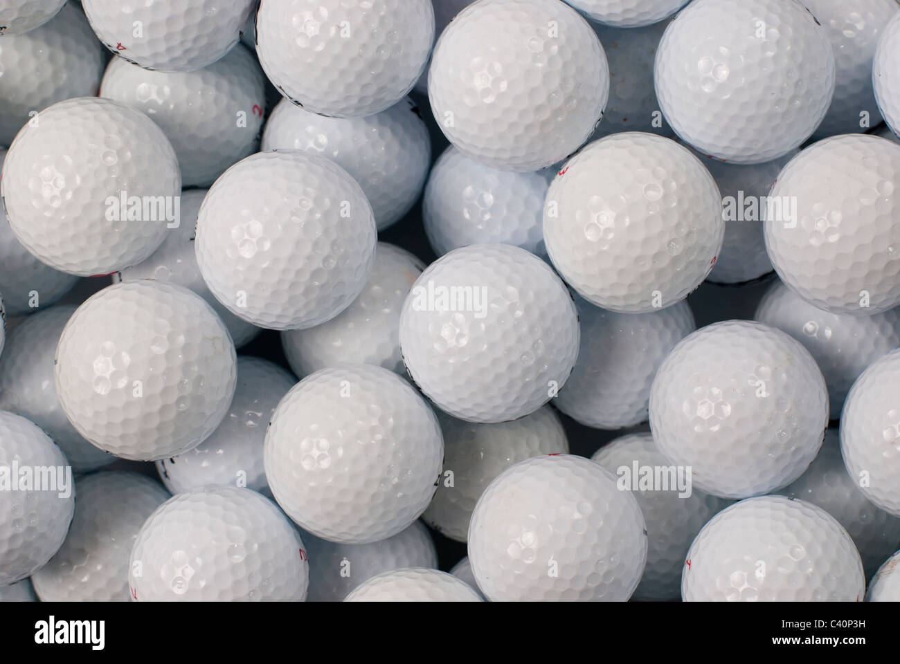 golf balls no names, logos or brands Stock Photo Alamy