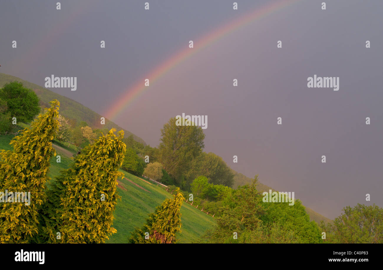 Regenbogen ,Großen Buseck Stock Photo