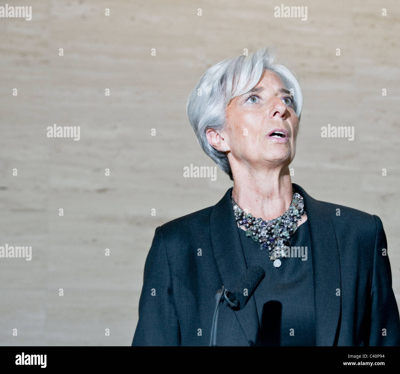 Christine Lagarde French finance minister candidate to Head of IMF 2011 Stock Photo