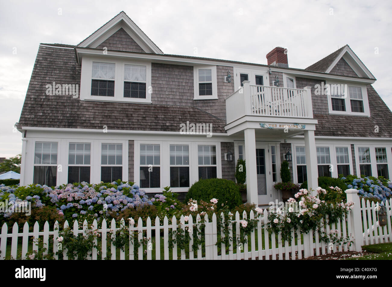 Homes in Siasconset Nantucket Island, MA Stock Photo Alamy