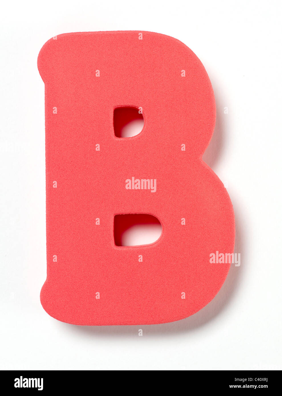 Foam letter B Stock Photo Alamy