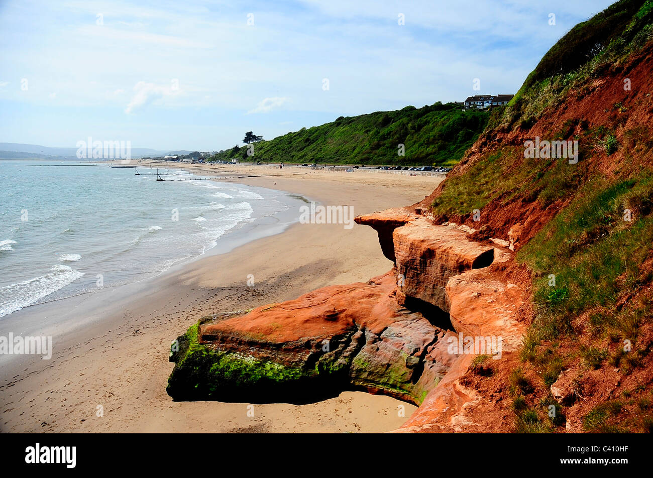 Orcombe point - Exmouth beach - Devon - UK Stock Photo