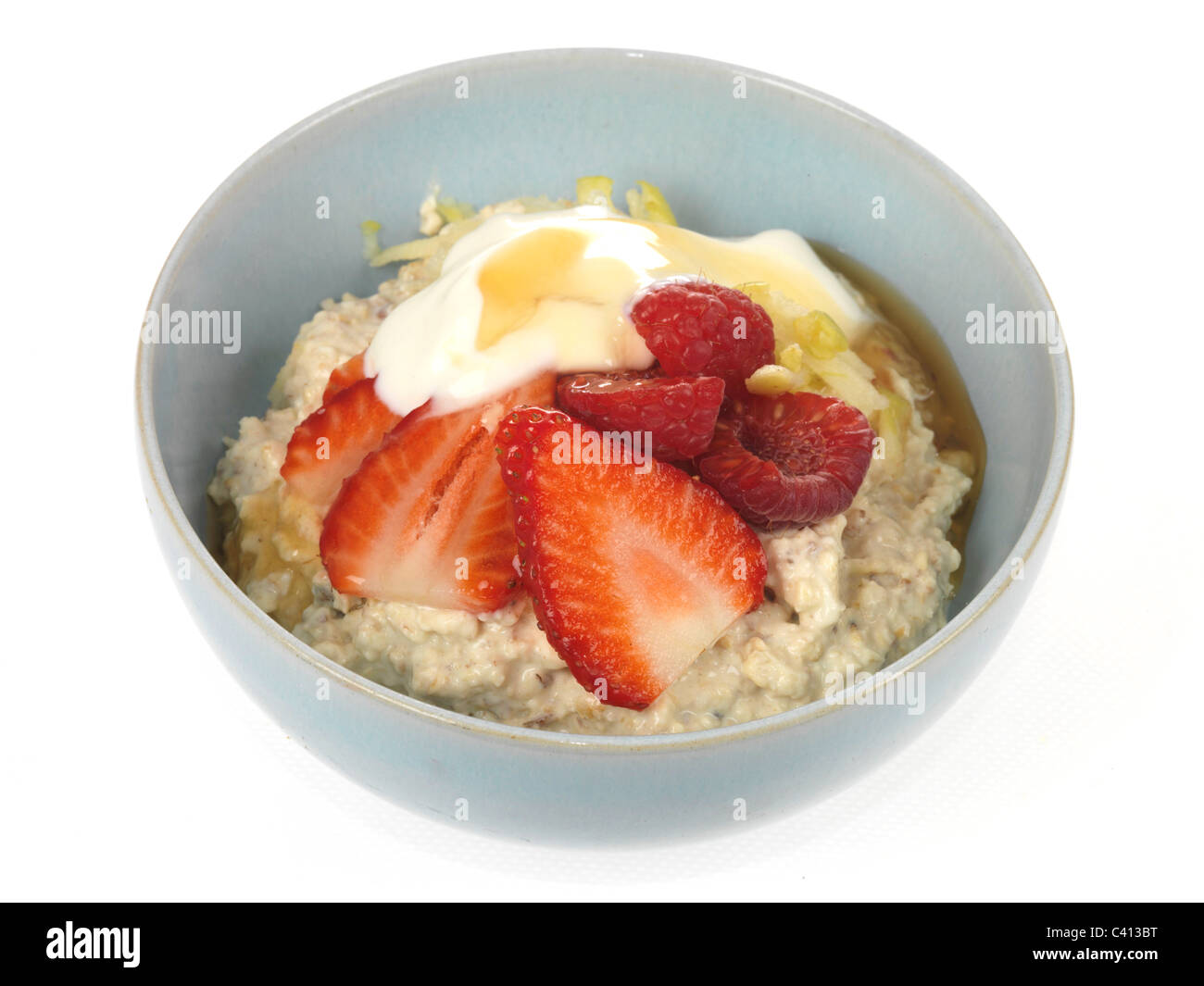 Bircher Muesli with Fruit Stock Photo