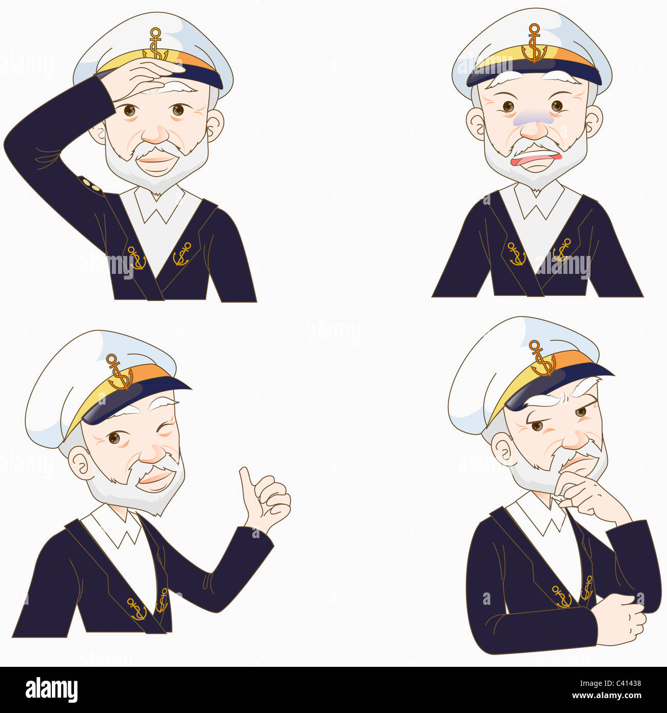 various types of expressions of navigator Stock Photo Alamy