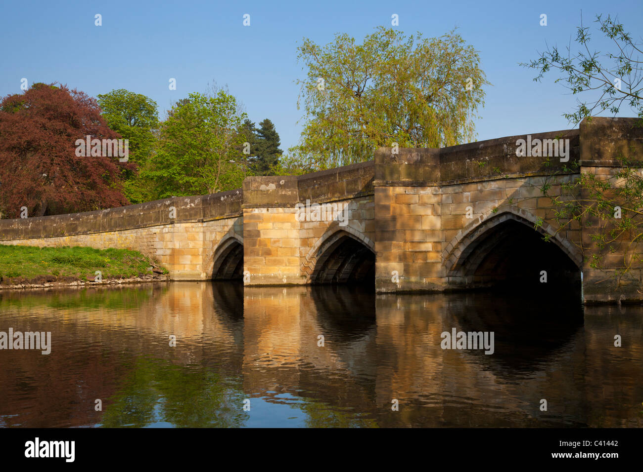 Bakewell Bridge over the River Wye Derbyshire Peak District National