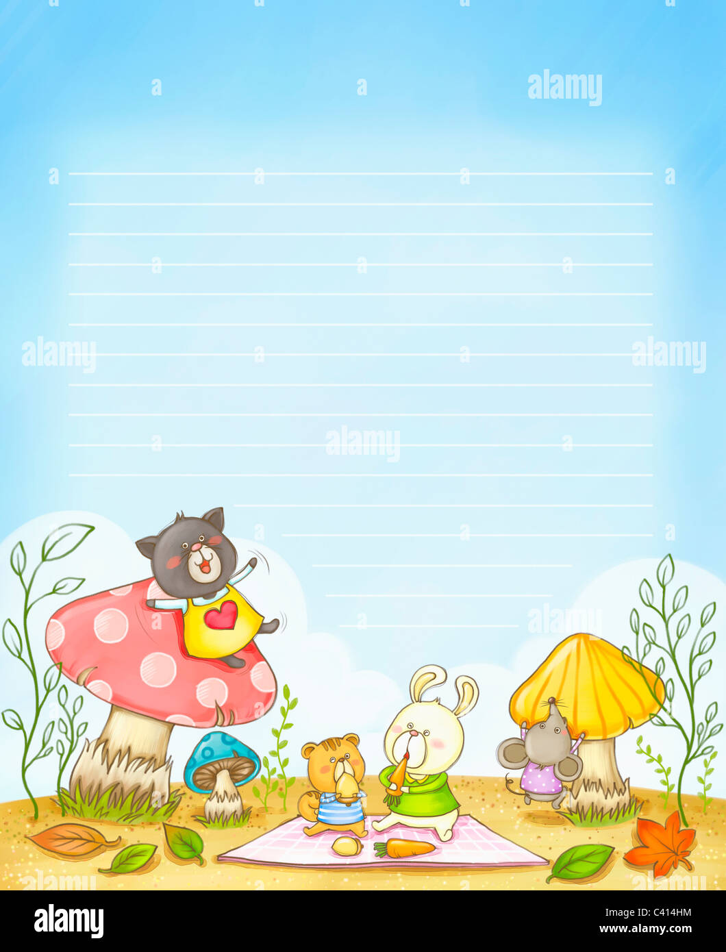 illustration in letters Stock Photo - Alamy