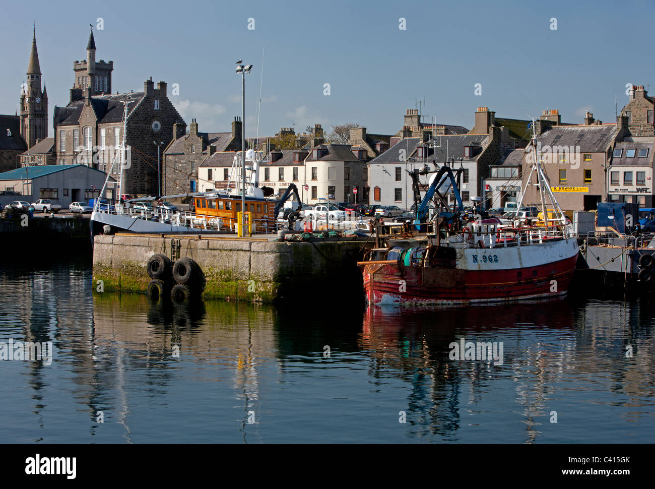 Fraserburgh Harbour, Aberdeenshire, Scotland Stock Photo