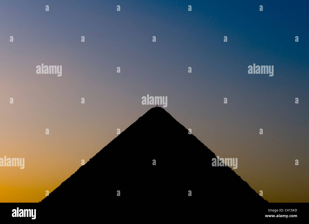 Great Pyramids of Giza, Sound and Light show at dusk Stock Photo - Alamy