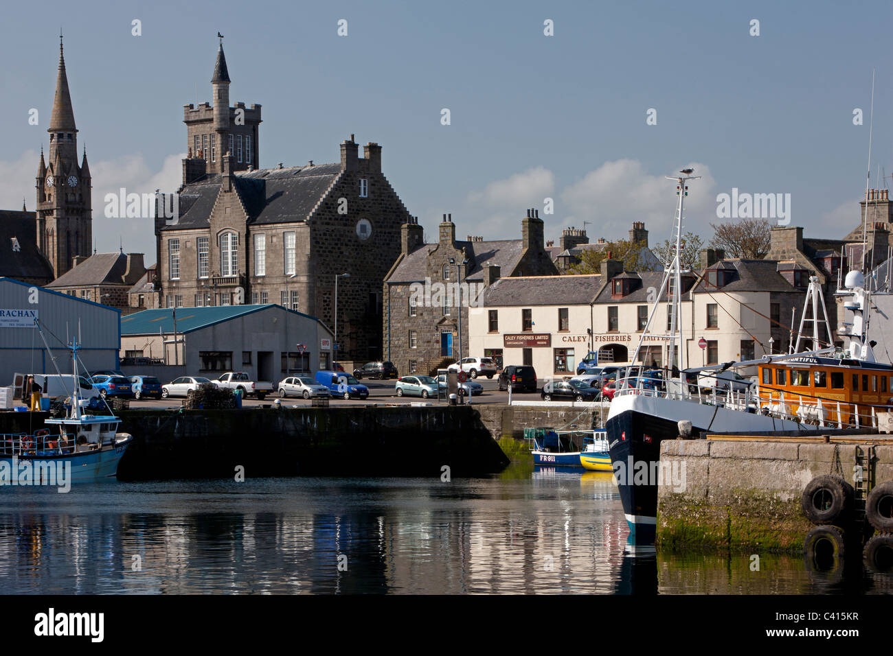 Fraserburgh Harbour, Aberdeenshire, Scotland Stock Photo