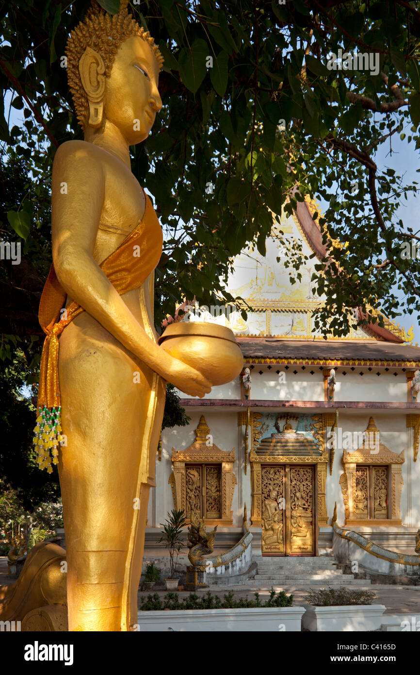 Buddha statue, Wat Hai Sok, Vientiane, Laos Stock Photo Alamy