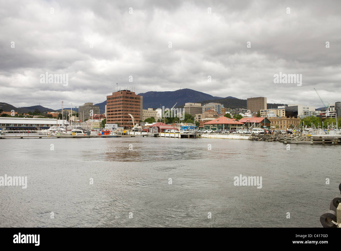 Hobart town in Tasmania, Australia. Start of summer, 2010 Stock Photo