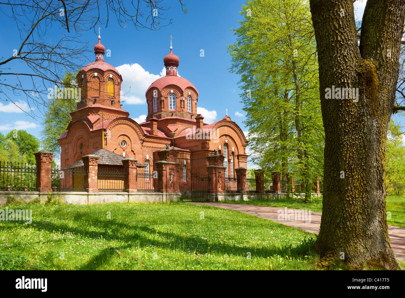 Bialowieza-orthodox church, Podlasie region, Poland Stock Photo