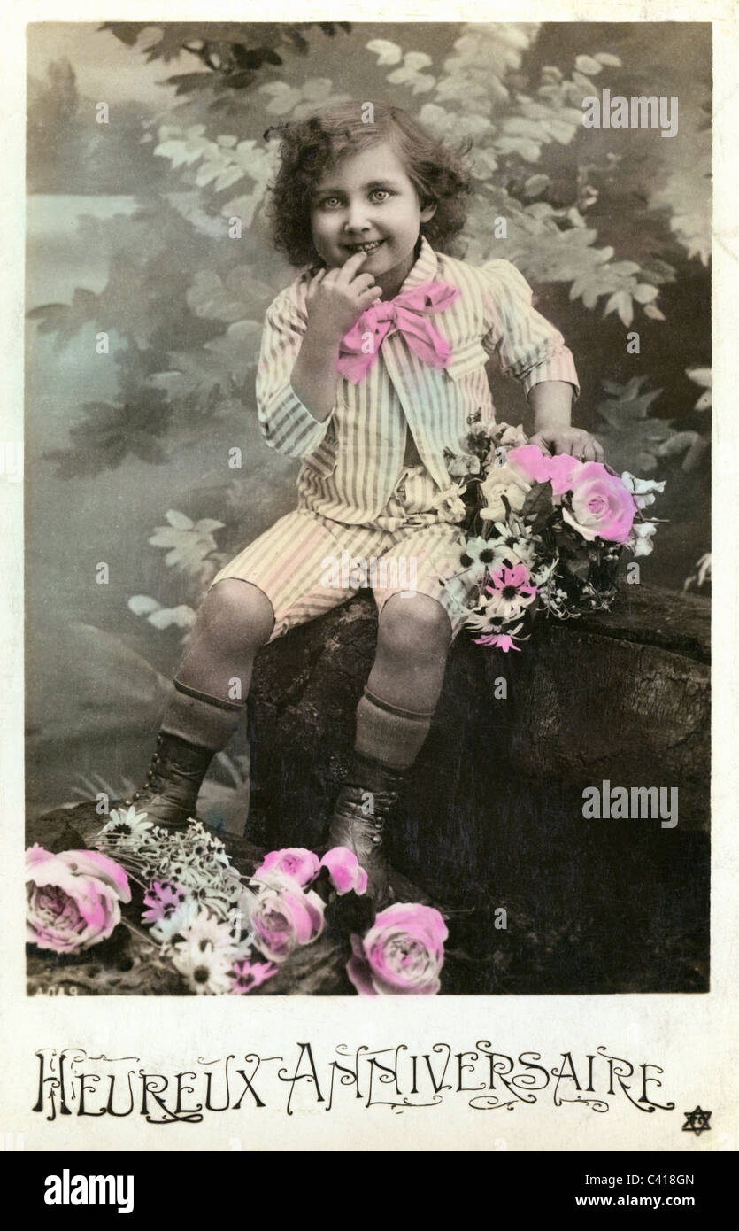 Festivity Greetings Cards Birthday Heureux Anniversaire Happy Birthday Postcard Coloured Girl With Bunch Of Flowers France Circa 1900 Additional Rights Clearences Not Available Stock Photo Alamy Festivity Greetings Cards Birthday Heureux Anniversaire Happy Birthday Postcard Coloured Girl With Bunch Of Flowers France Circa 1900 Additional Rights Clearences Not Available Stock Photo Alamy