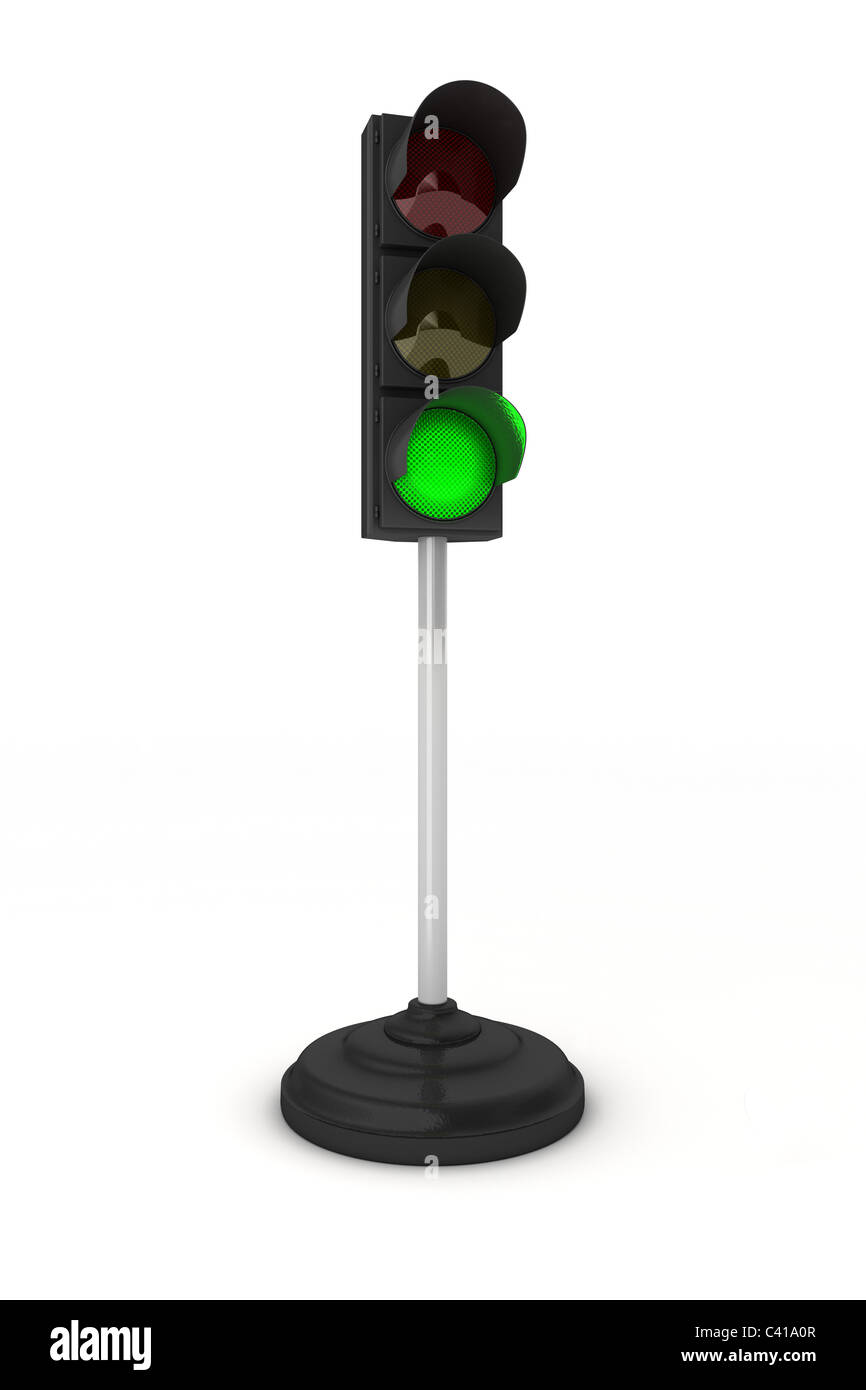 Green traffic light Stock Photo - Alamy