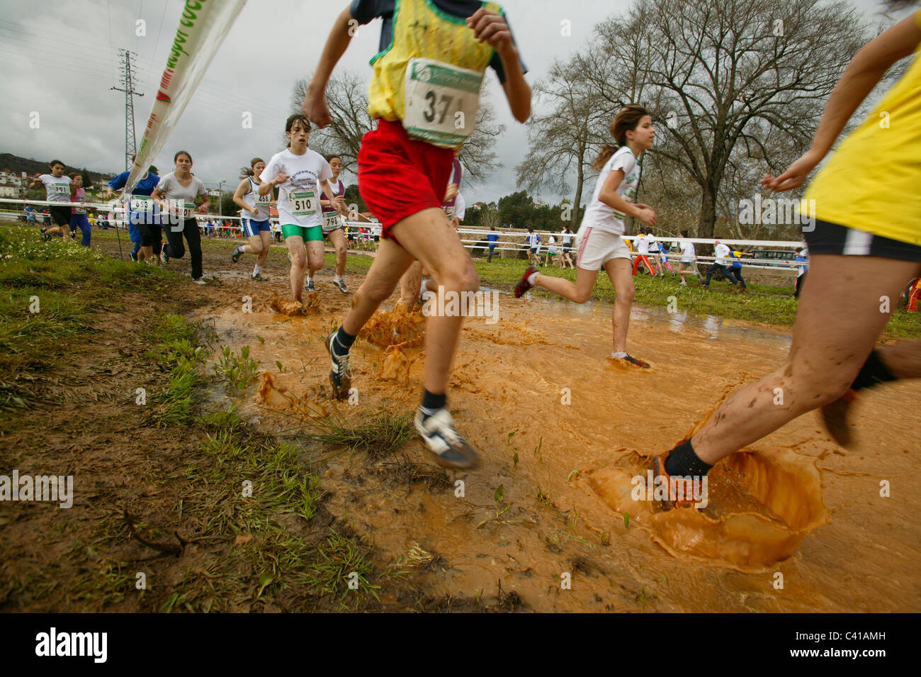 cross-country-running-stock-photo-alamy