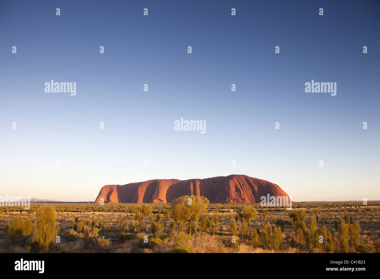Ayres Rock - Uluru - Red Rock at the heart of the outback Stock Photo