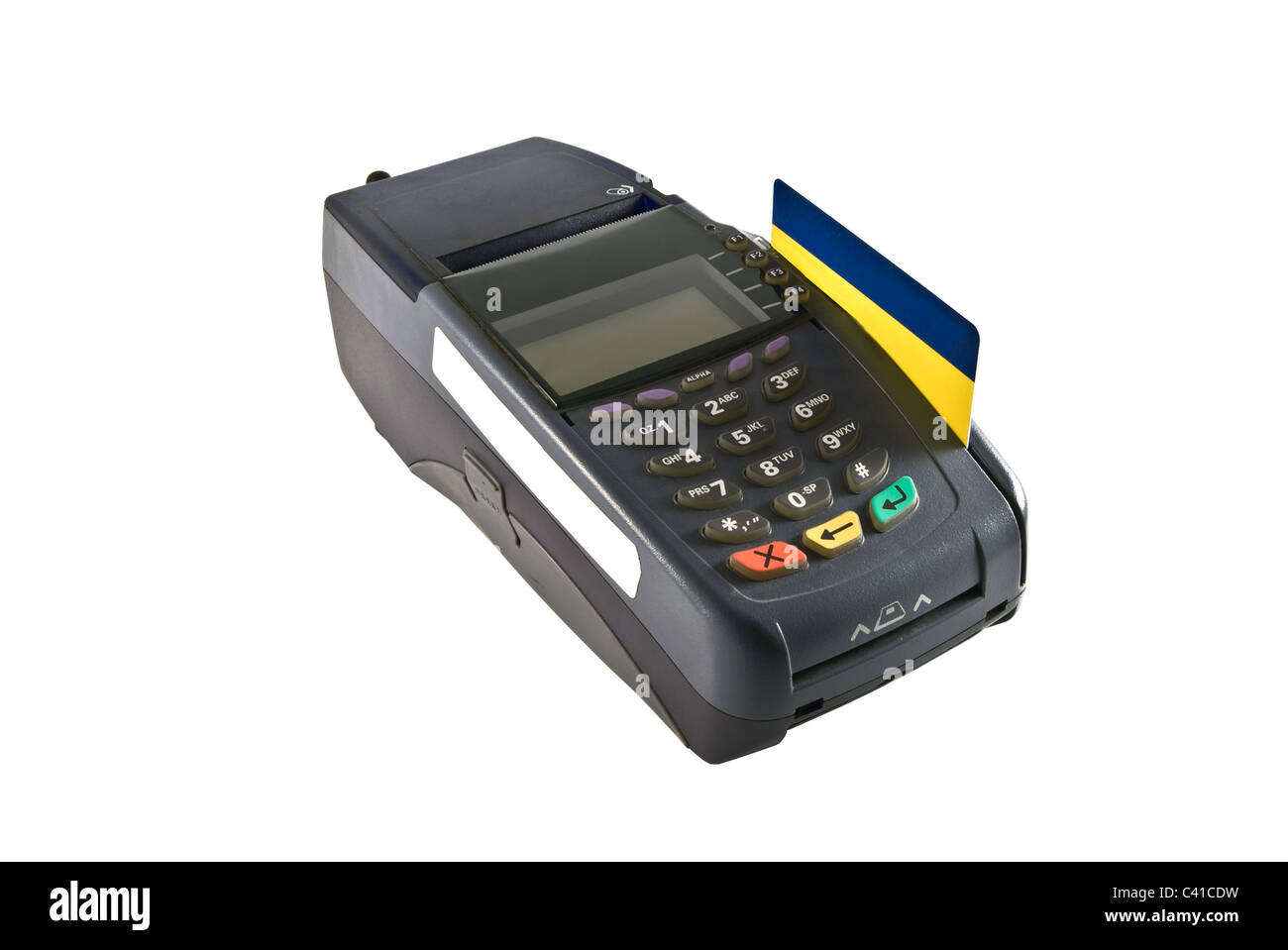 Credit card reader and credit card Stock Photo Alamy