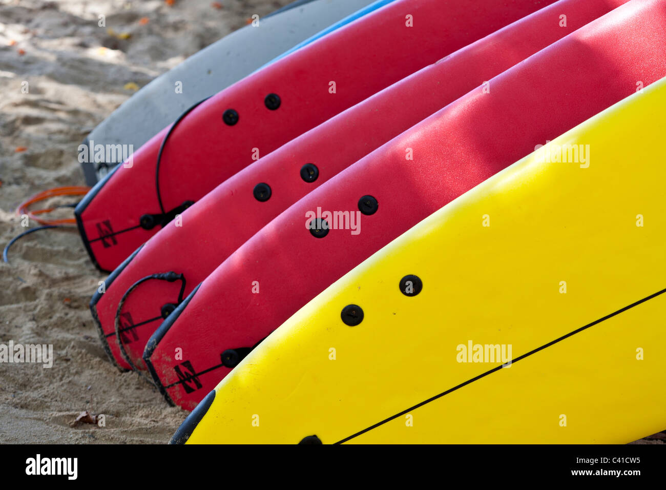 Surfboard at waikiki beach hi-res stock photography and images - Alamy