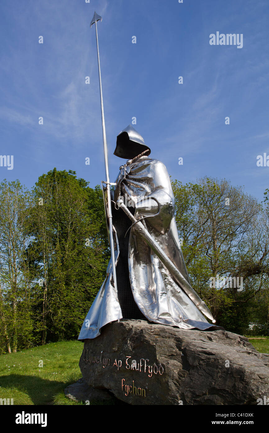 Llywelyn ap Gruffydd Fychan Llandovery Castle Stock Photo