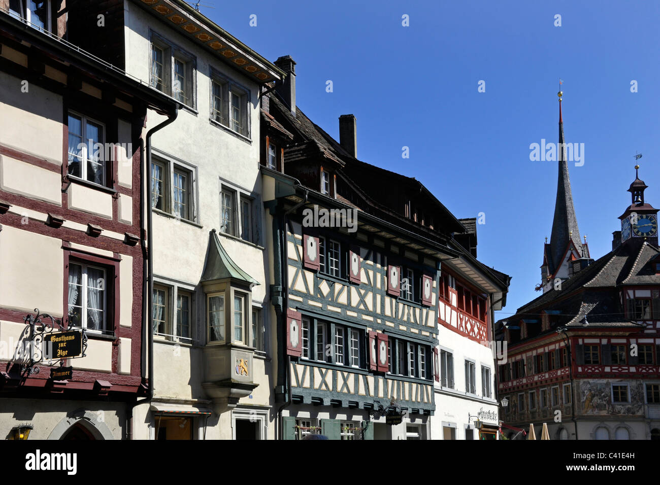 Traditional house, Stein am Rhein, Switzerland Stock Photo Alamy