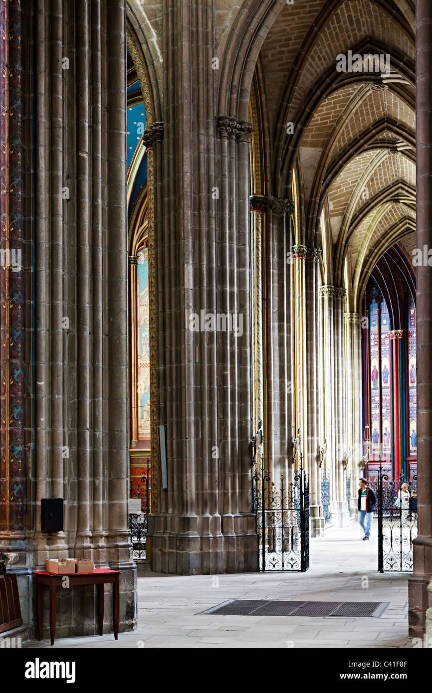 Limoges Cathedral (Cathédrale SaintÉtienne de Limoges) France Stock