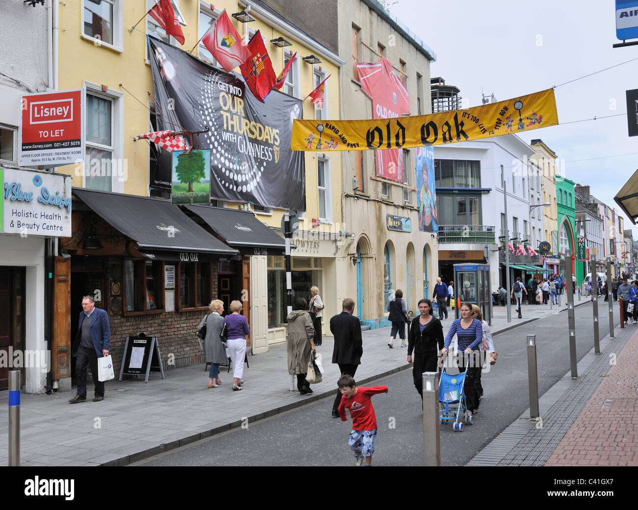 Oliver Plunkett Street Cork Ireland Stock Photo Alamy