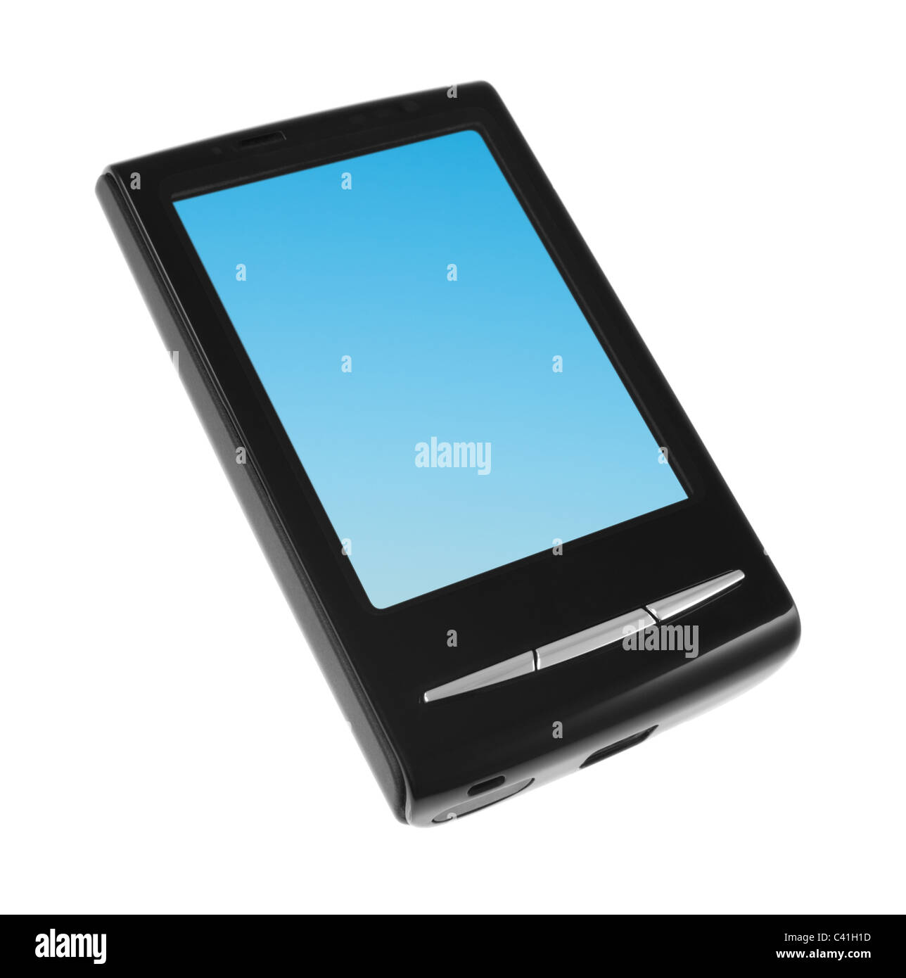 Mobile phone on white background Stock Photo Alamy