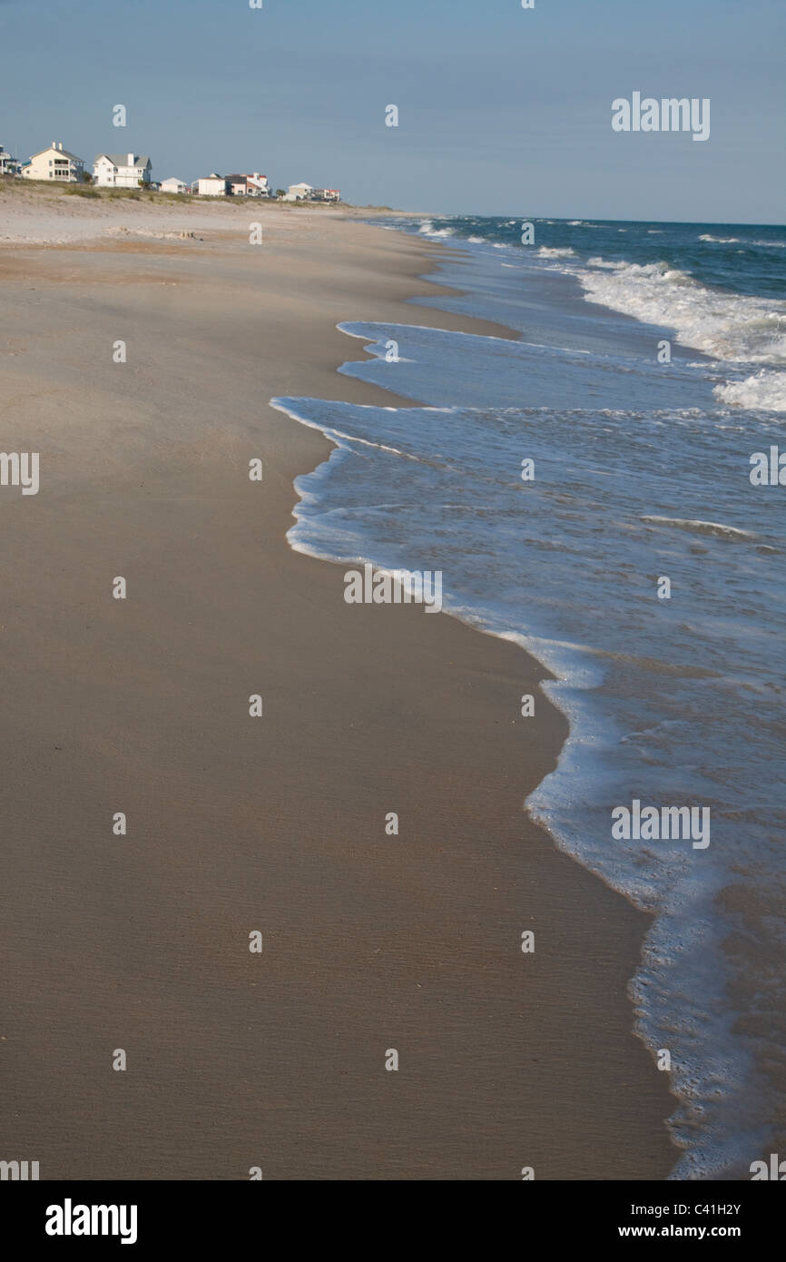 Housing development along Gulf of Mexico St George Island Florida USA Stock Photo