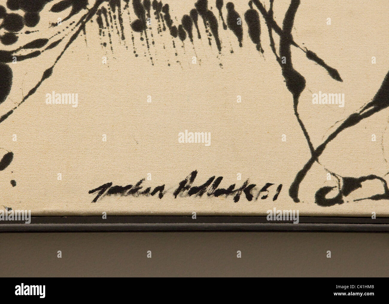 Jackson Pollock Signature On His Paintings