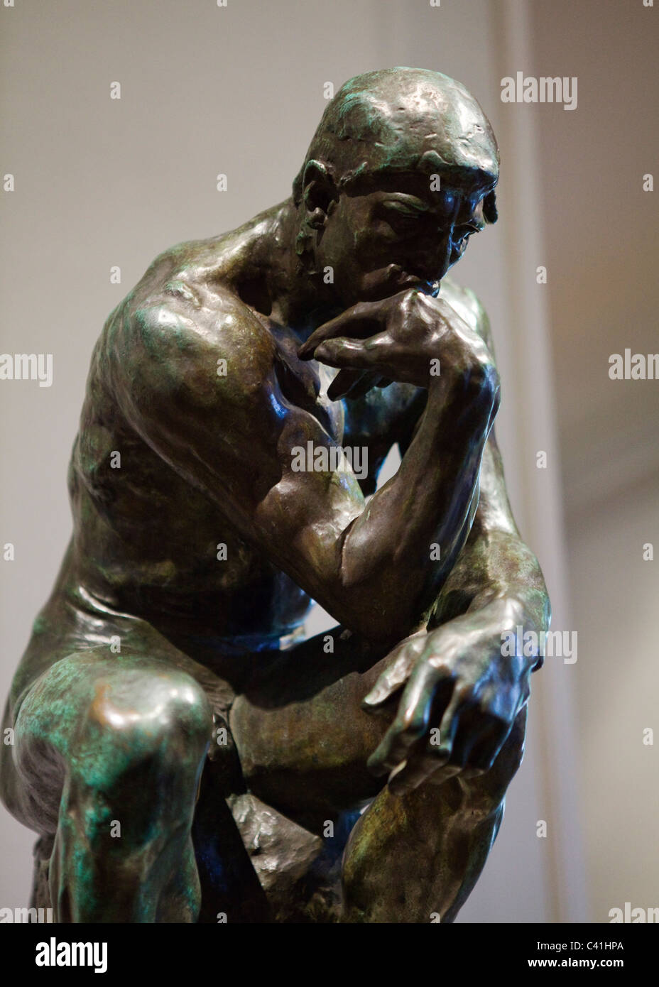 The Thinker (Le Penseur) by Auguste Rodin, 1901 Stock Photo