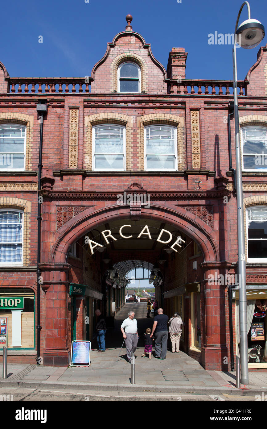 Shopping Arcade Ammanford near Swansea South Wales UK Stock Photo