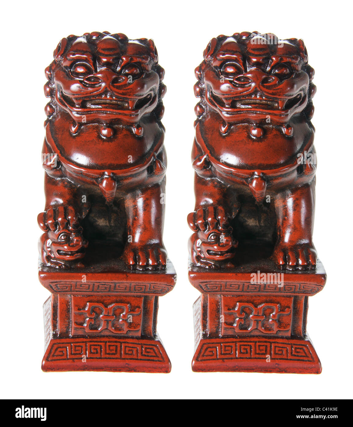 Fu Dog Figurines Stock Photo Alamy