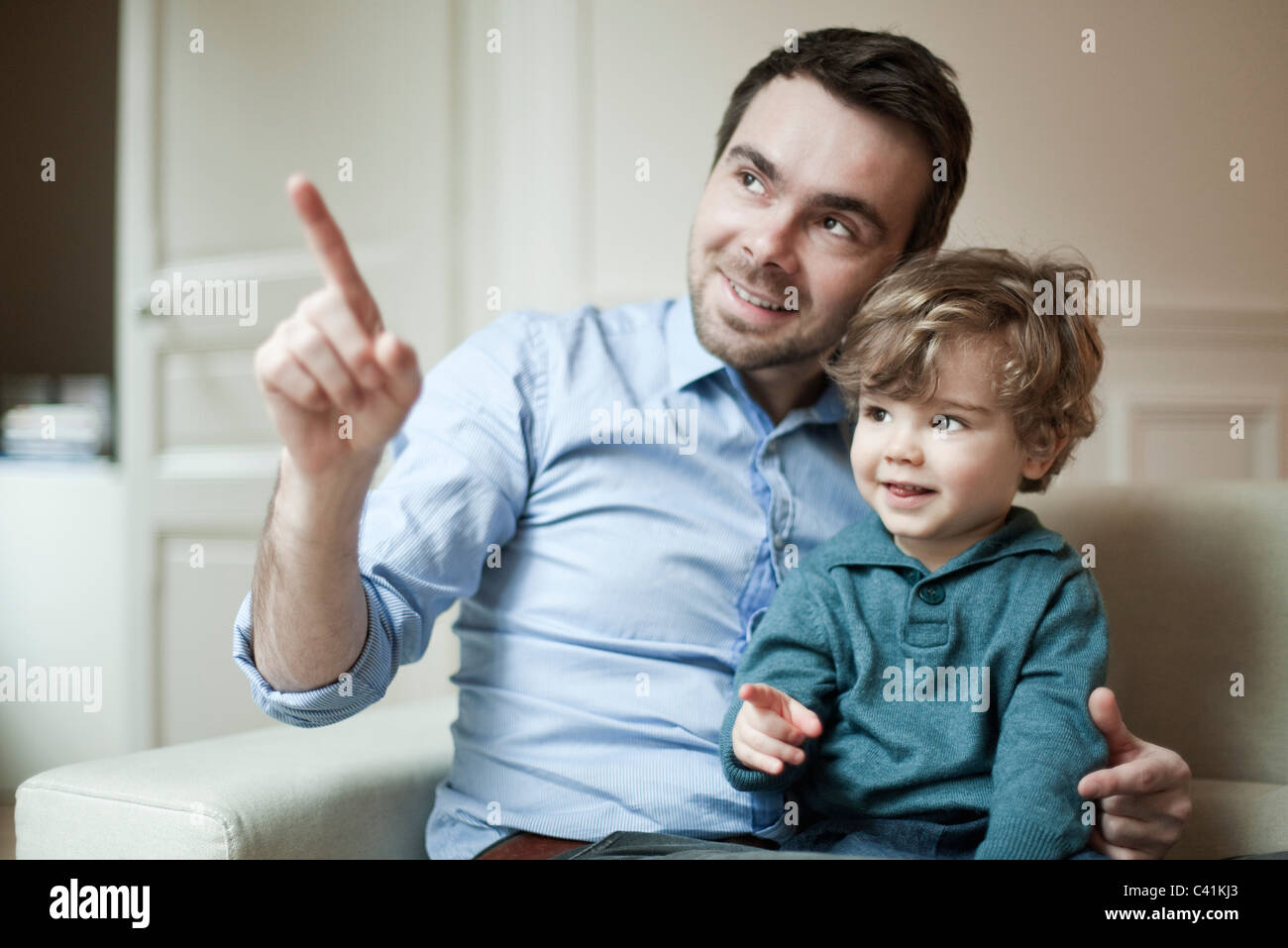 Father and young son, portrait Stock Photo - Alamy