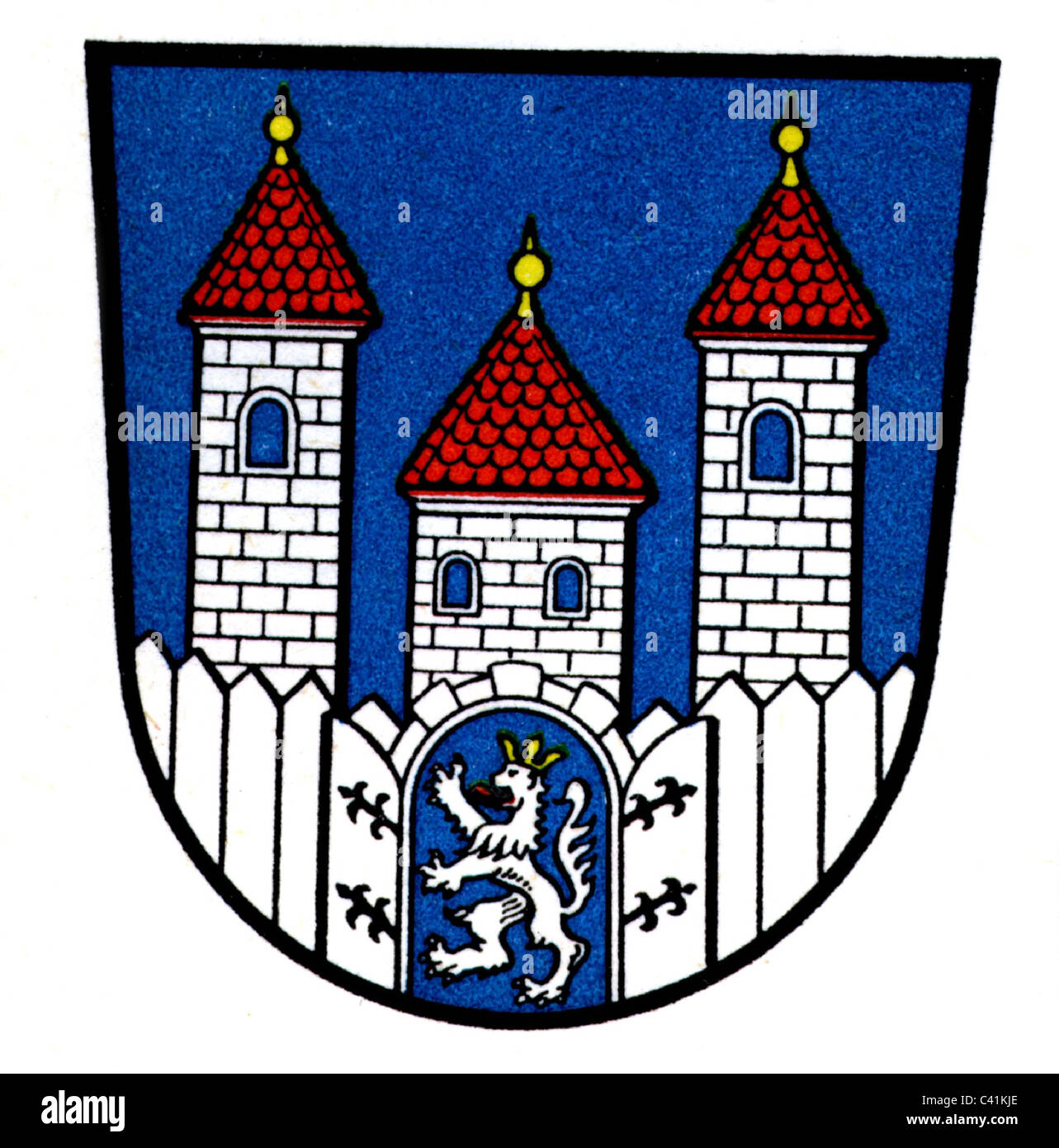 coat of arms / emblems, Holzminden, city arms, Lower Saxony, Germany, Additional-Rights-Clearences-Not Available Stock Photo