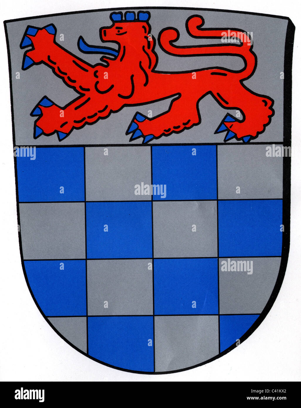 coat of arms / emblems, Sankt Augustin, city arms, North Rhine-Westphalia, Germany, Additional-Rights-Clearences-Not Available Stock Photo