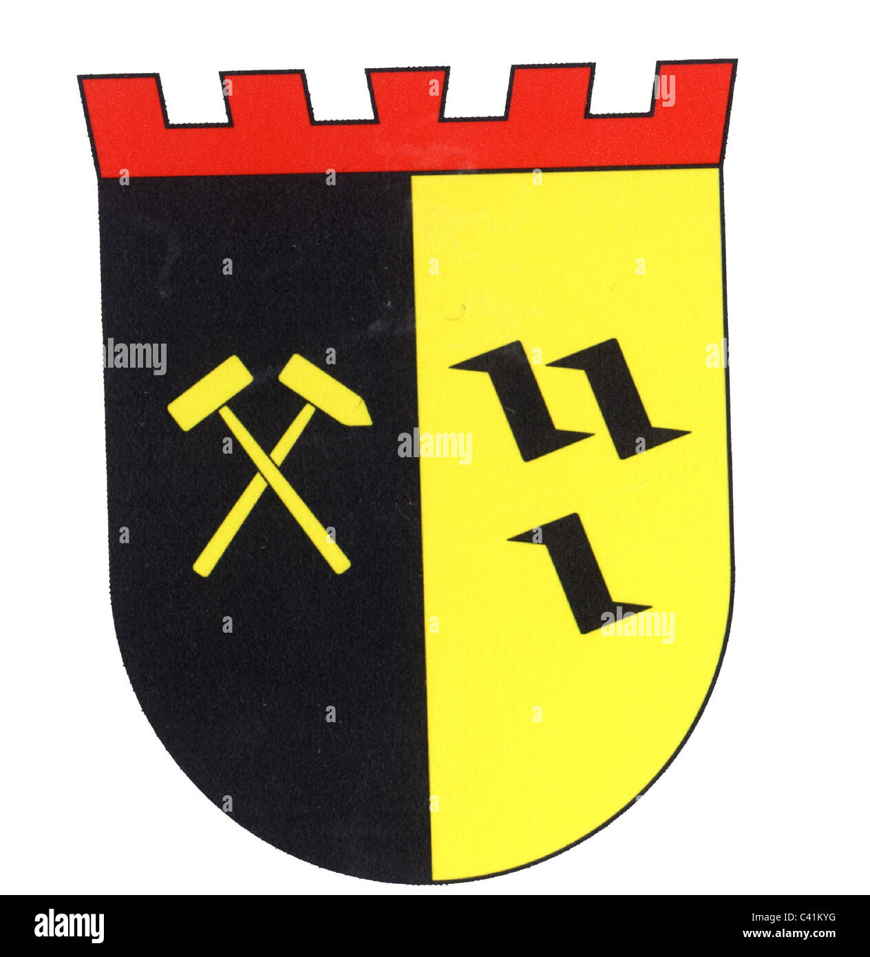 coat of arms / emblems, Gladbeck, city arms, North Rhine-Westphalia, Germany, Additional-Rights-Clearences-Not Available Stock Photo