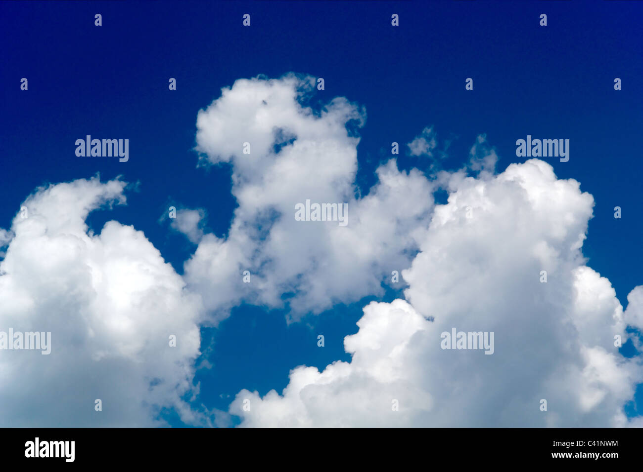 White clouds on blue sky background Stock Photo - Alamy