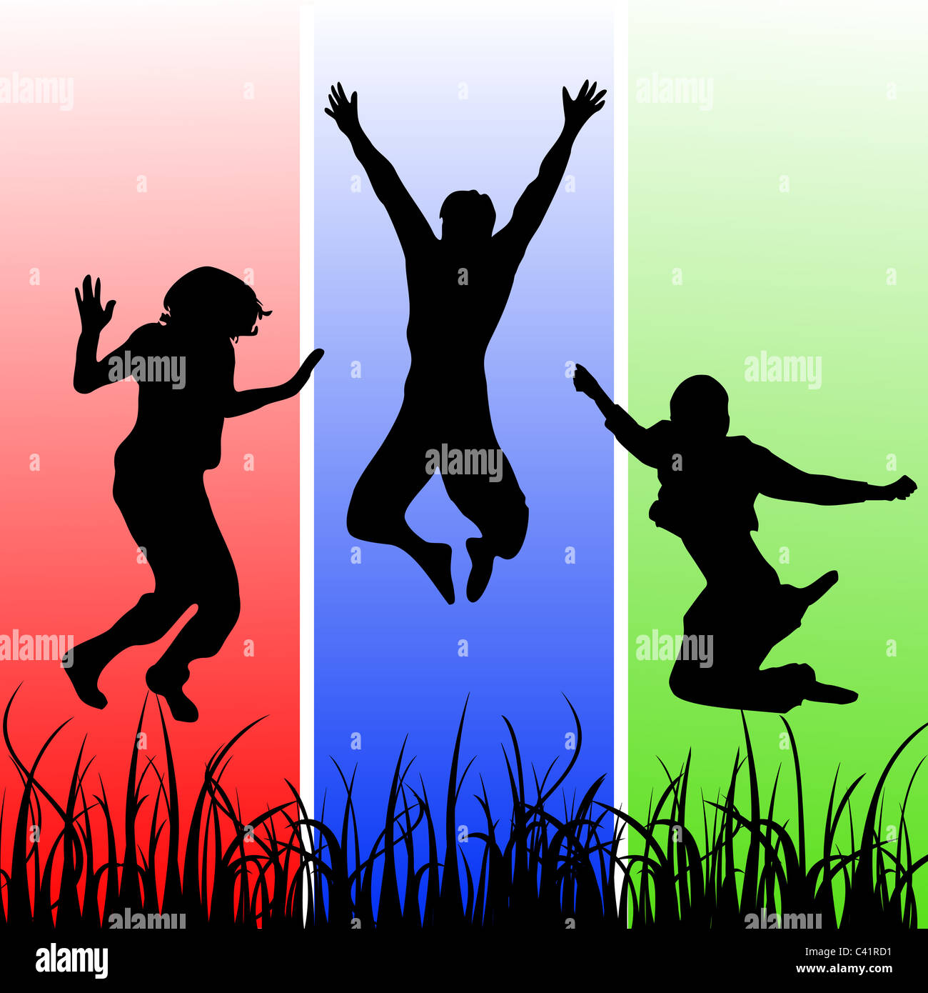 funny jumping teenager Stock Photo Alamy