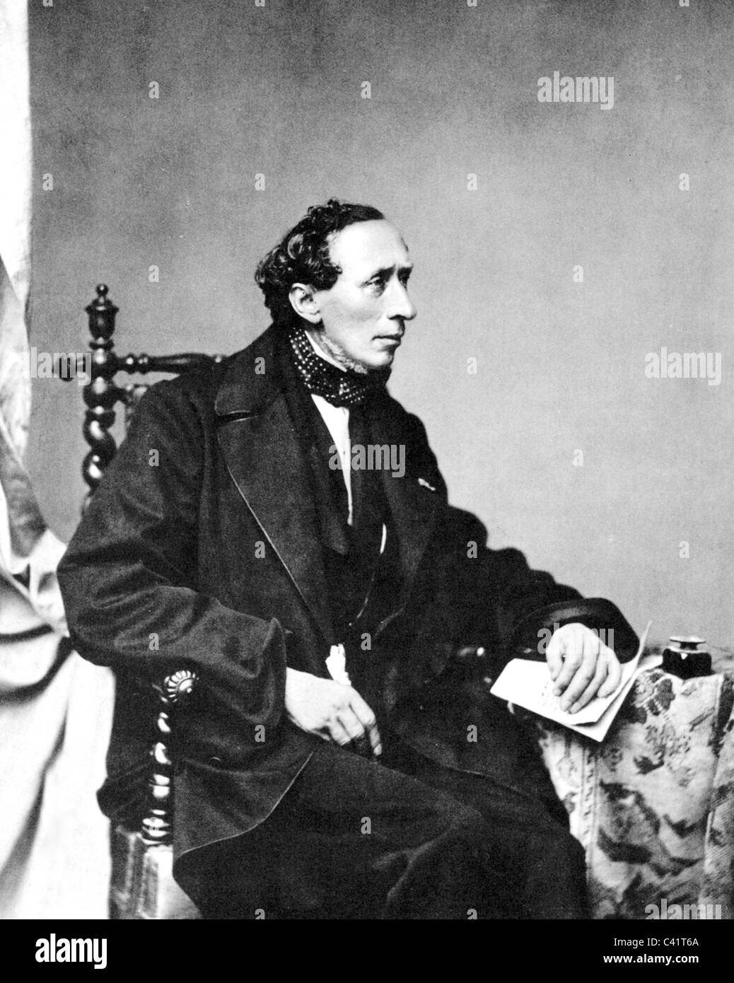 HANS CHRISTIAN ANDERSEN (1805-1875) Danish author and poet about 1860 Stock Photo