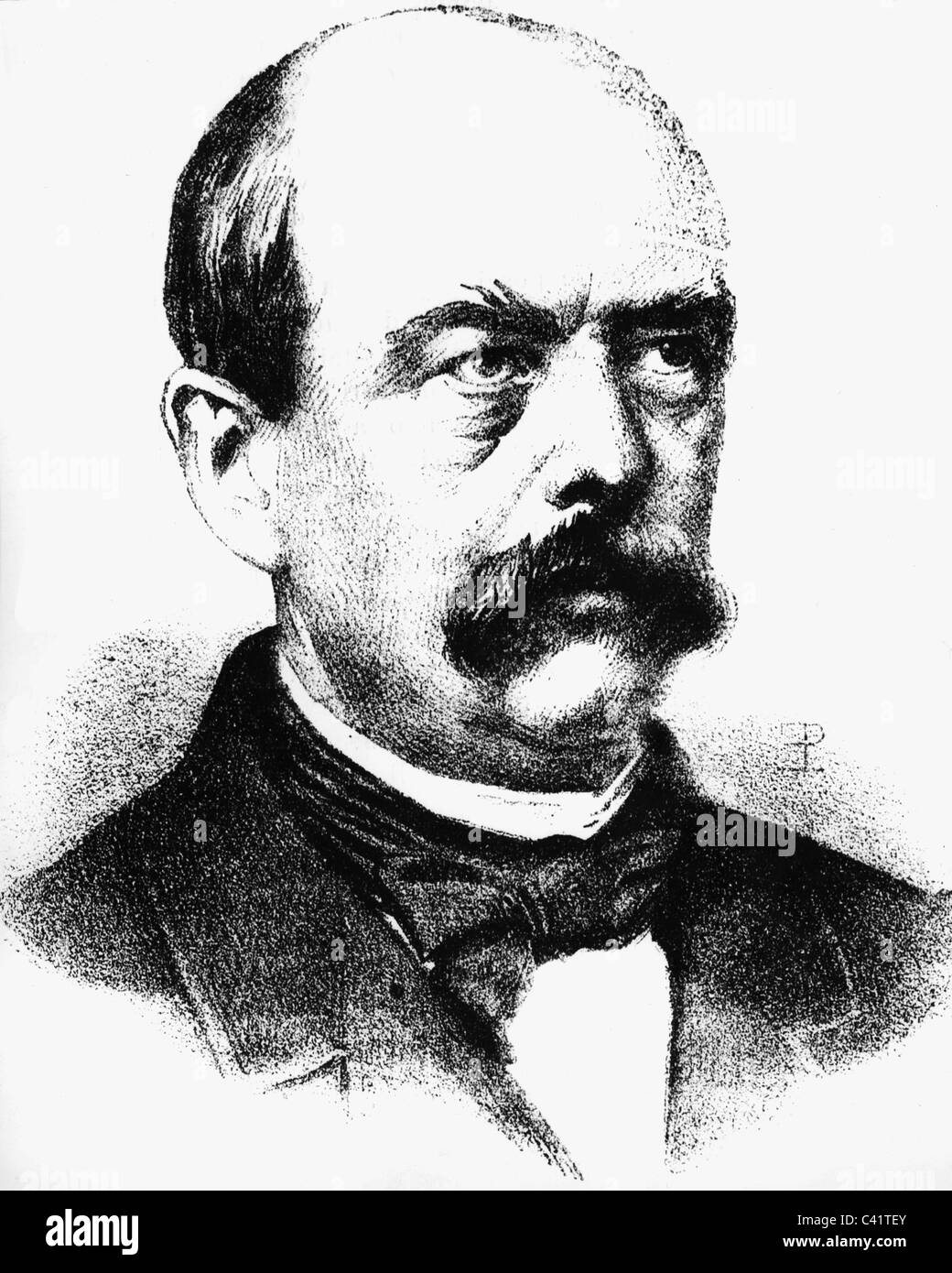 Bismarck, Otto von, 1.4.1815 - 30.7.1898, German politician, prime minister of Prussia 1862 - 1873, portrait, wood engraving, circa 1870, Stock Photo