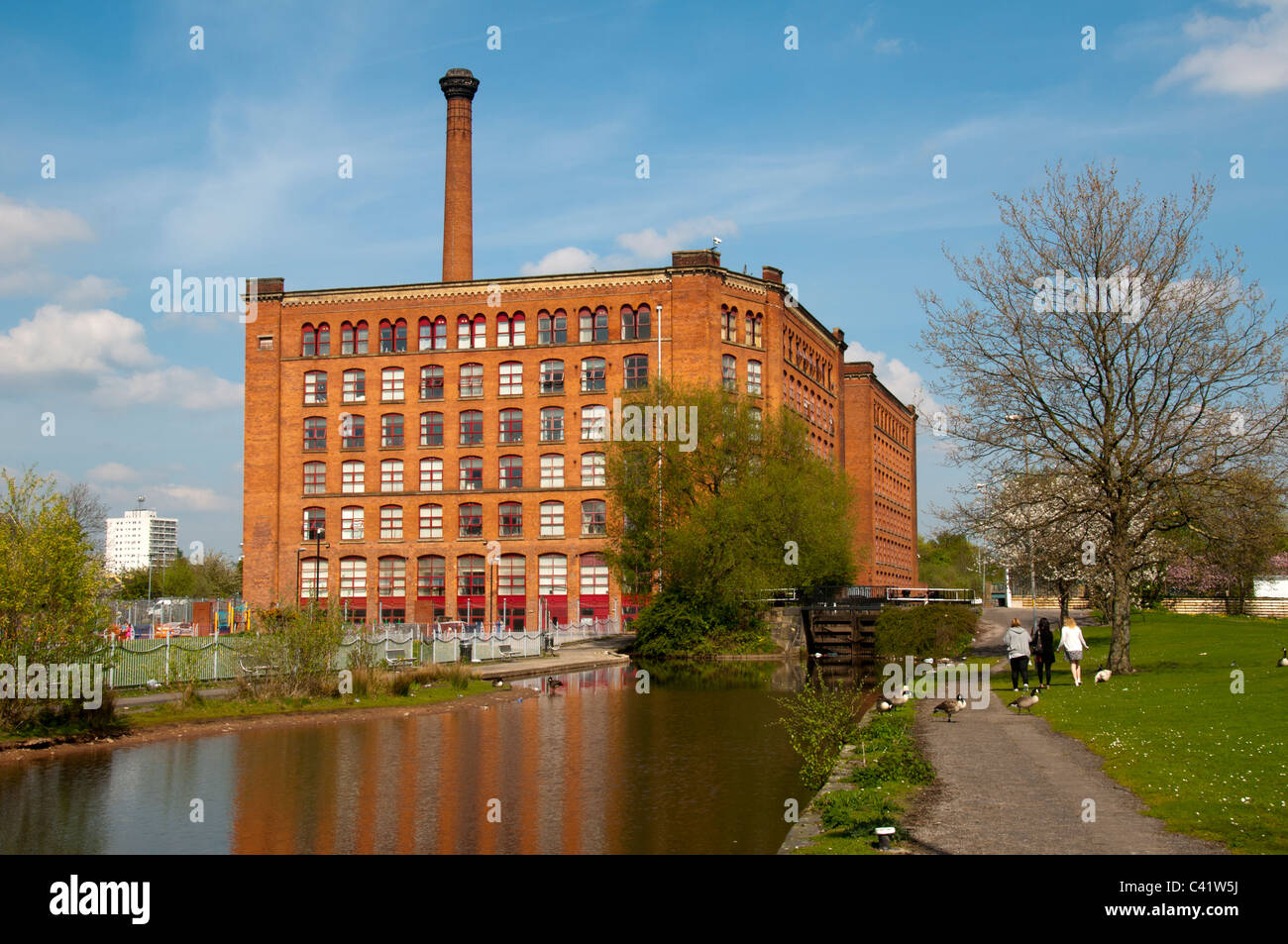 Victoria Mill over the Rochdale Canal, Miles Platting, Manchester