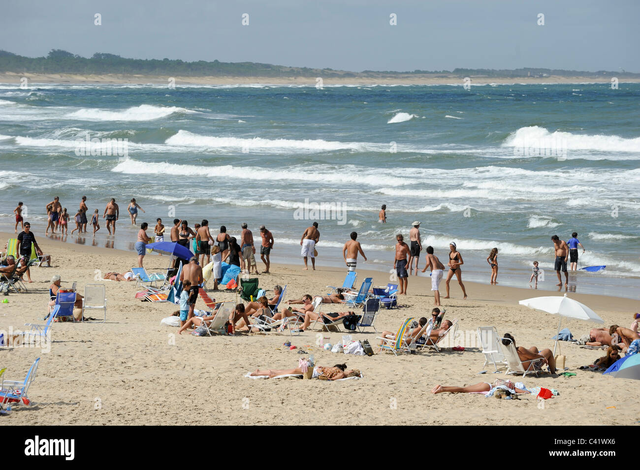 URUGUAY beach at atlantic ocean Stock Photo