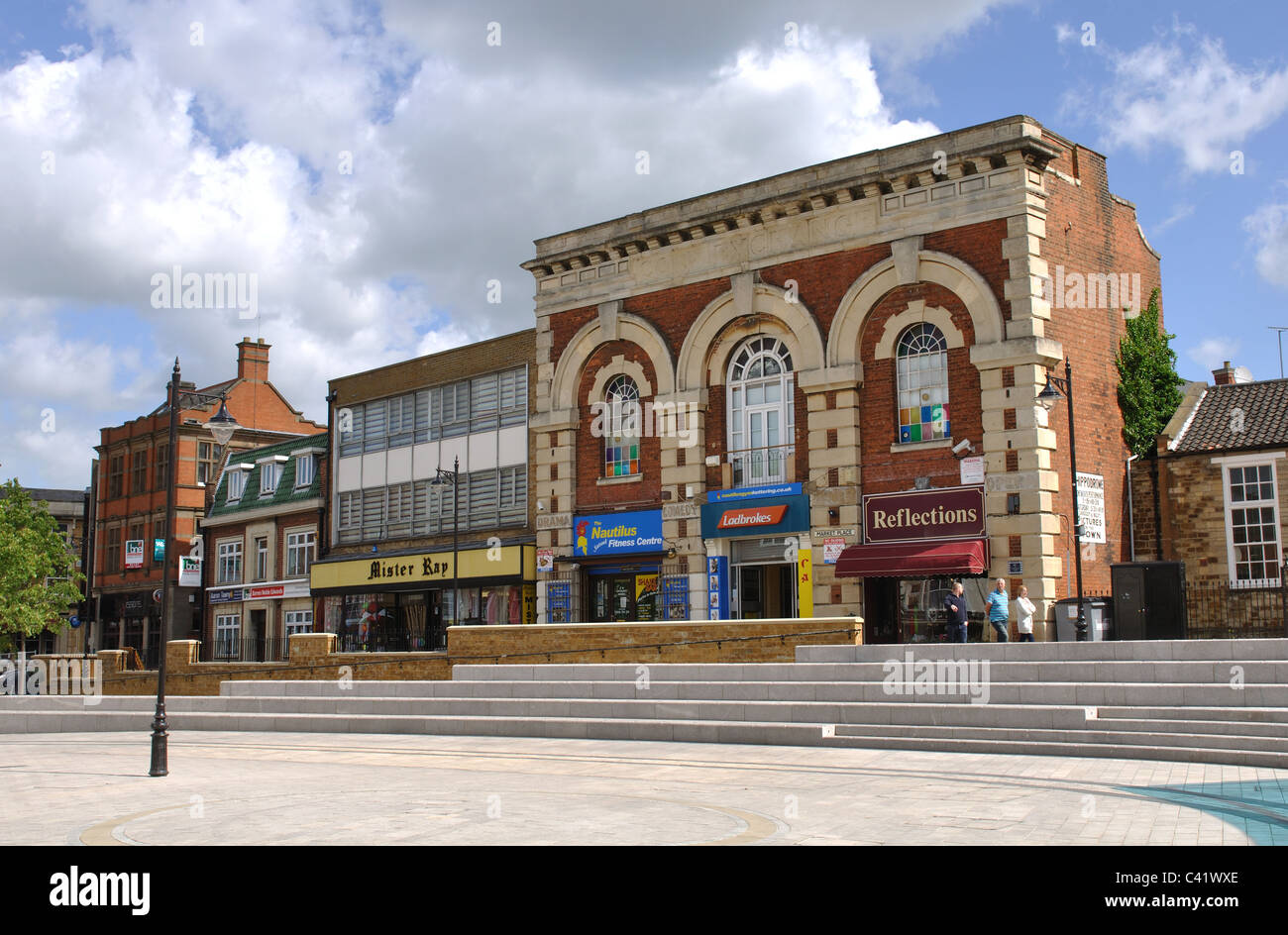 Market Place, Kettering, Northamptonshire, England, UK Stock Photo
