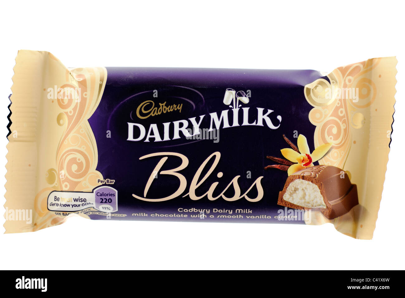 Bar of Cadbury dairy milk Bliss Stock Photo